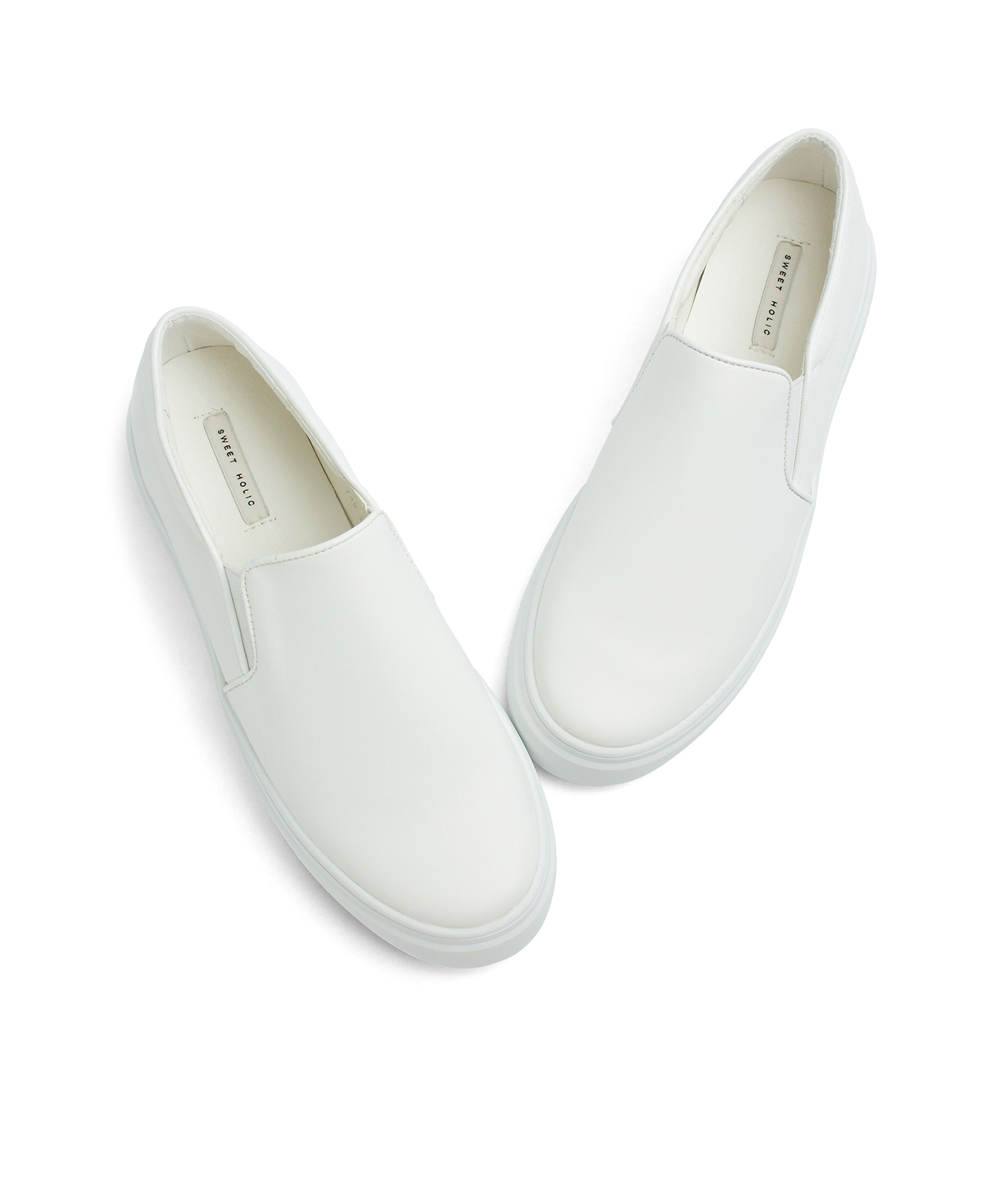 Classic Faux Leather Slip-On Sneakers 