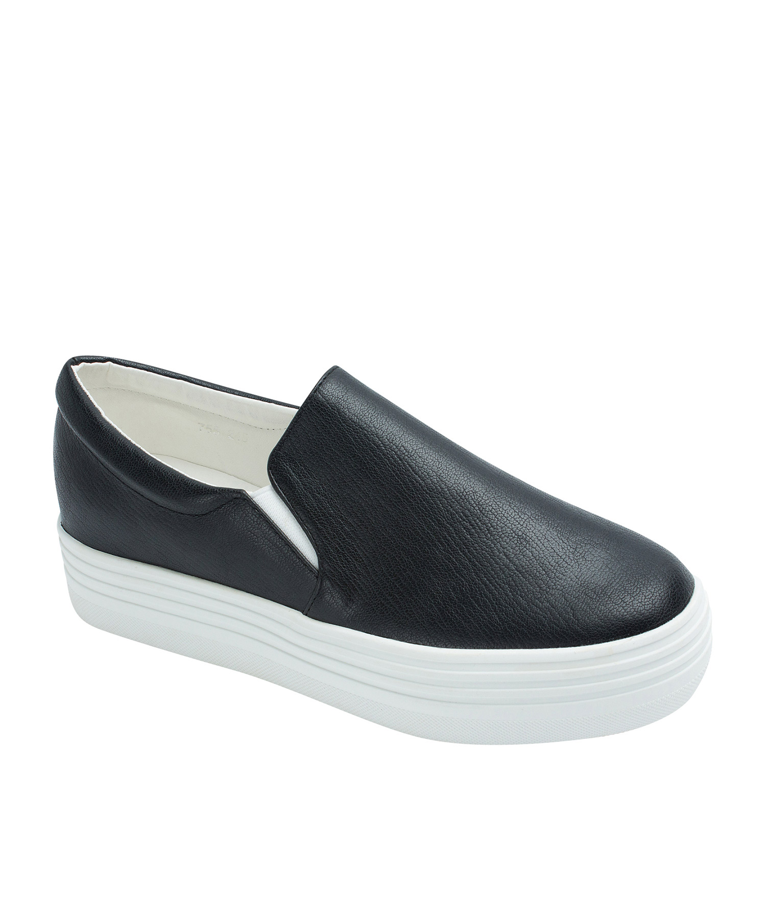 AnnaKastle New Womens Faux Leather Solid Slip-On Sneaker US 5 6 7 8 
