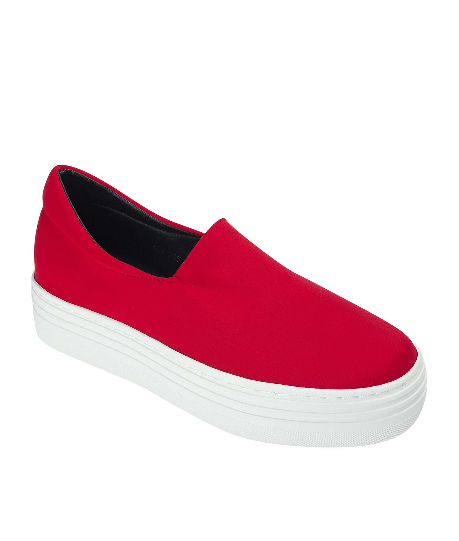 slip on red sneakers