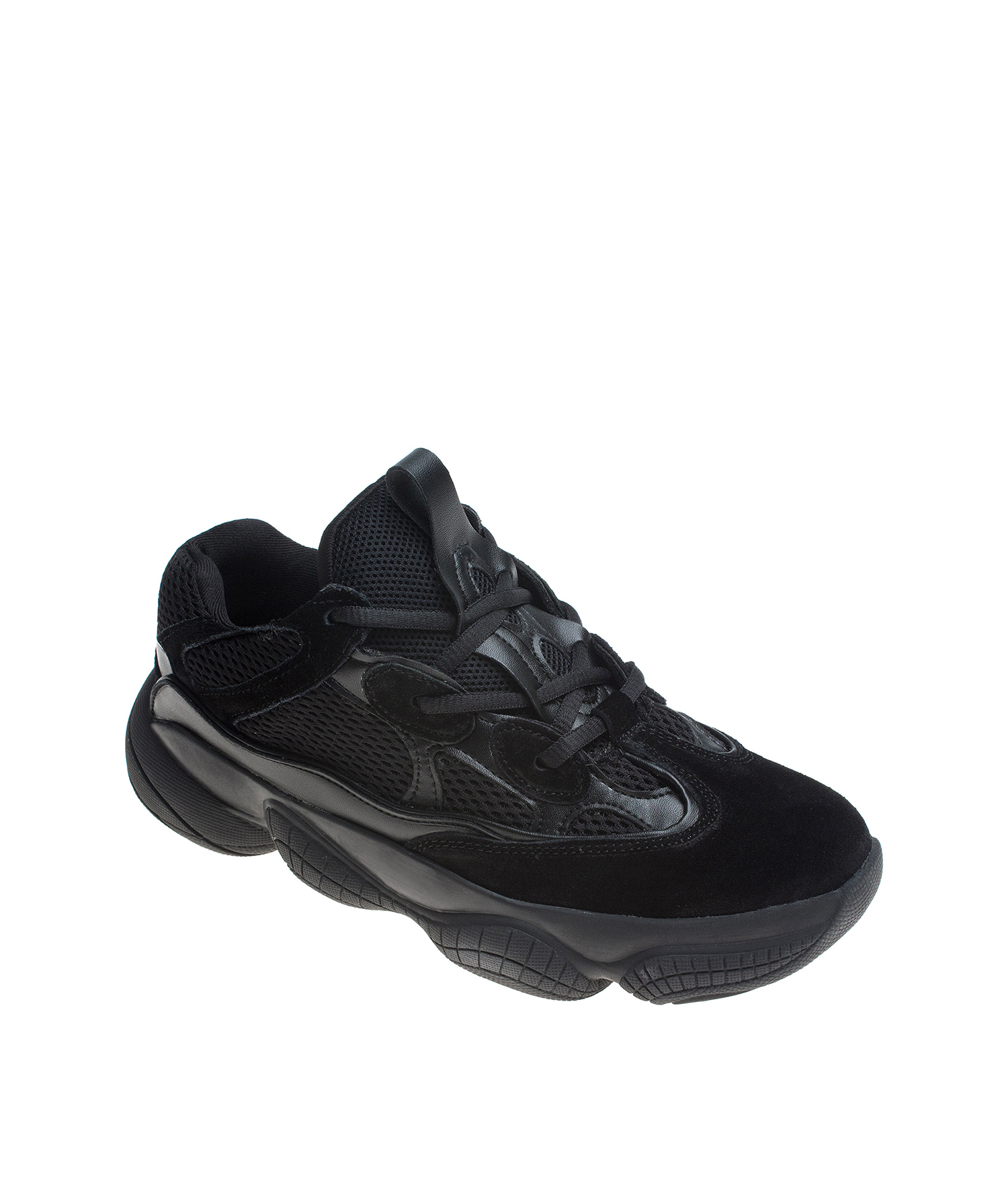 black chunky sole trainers