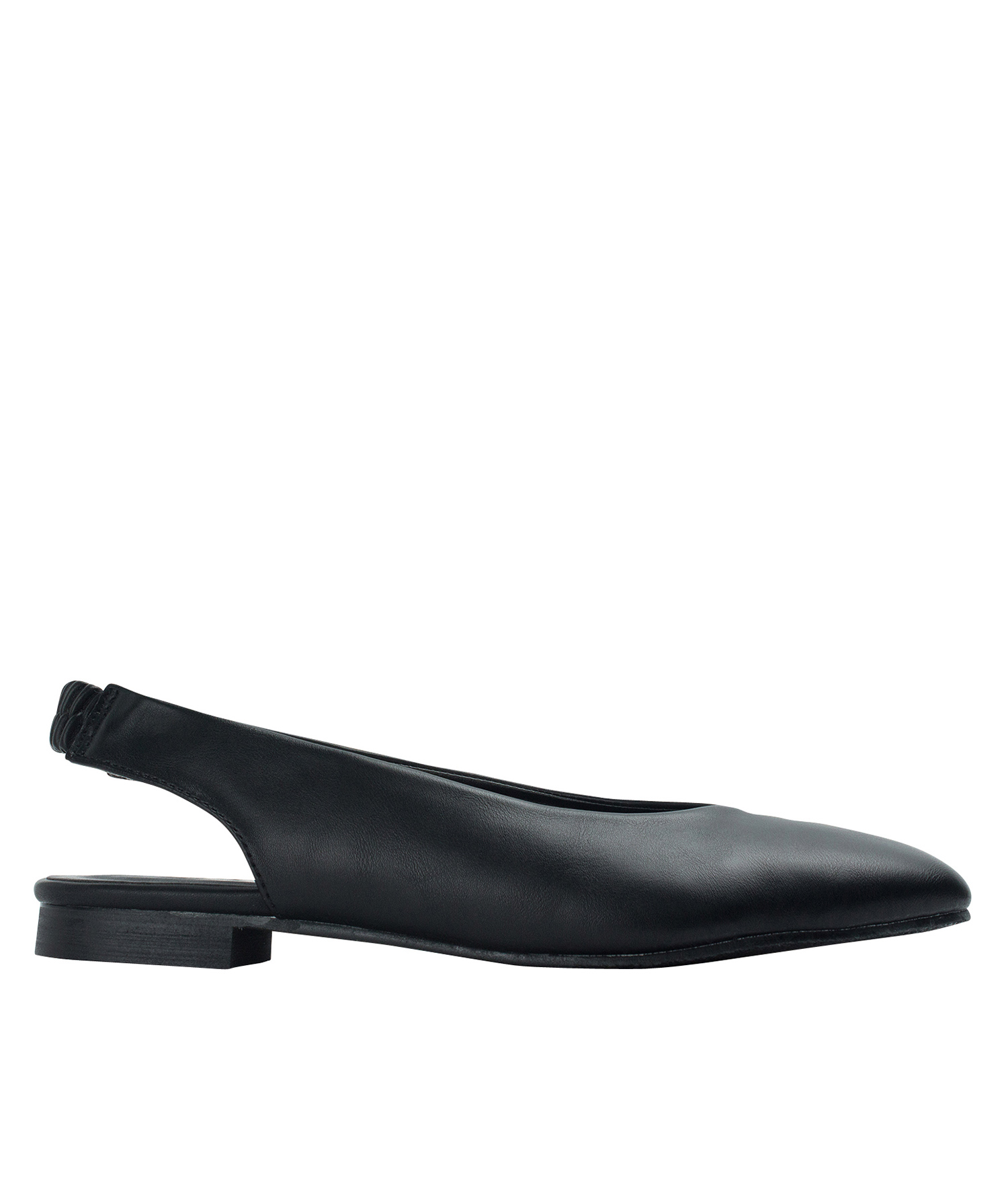 black flat slingback shoes