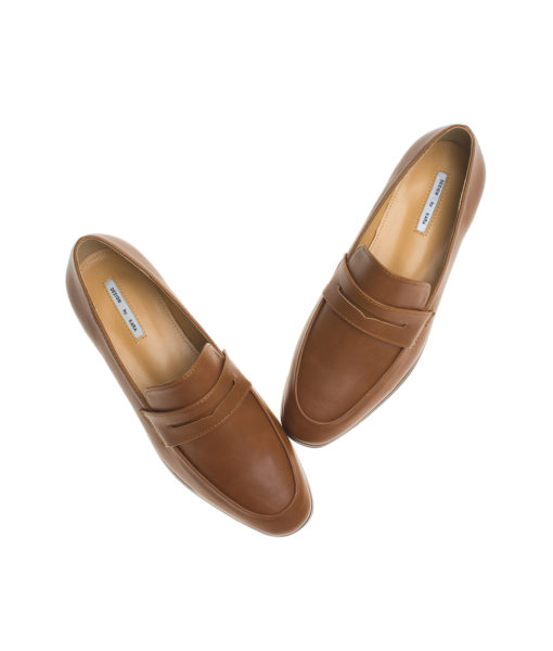 AnnaKastle Womens Classic Penny Loafers Brown