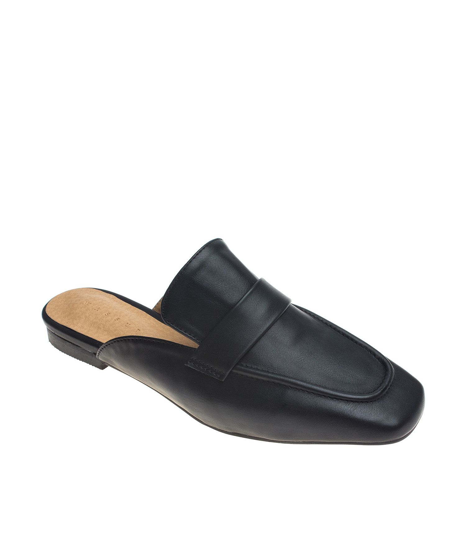 Vegan Leather Penny Loafer Slippers 