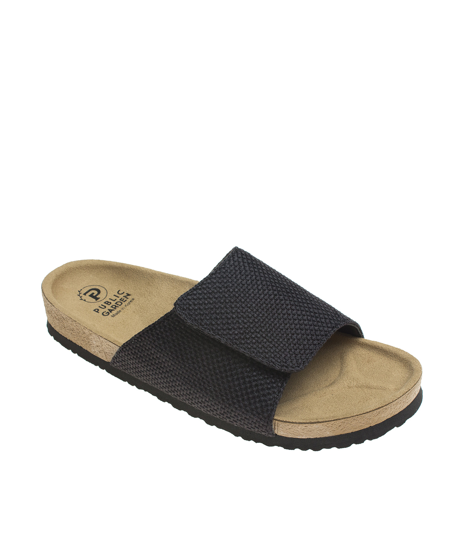 Hemp Textile Strap Slide Sandals 