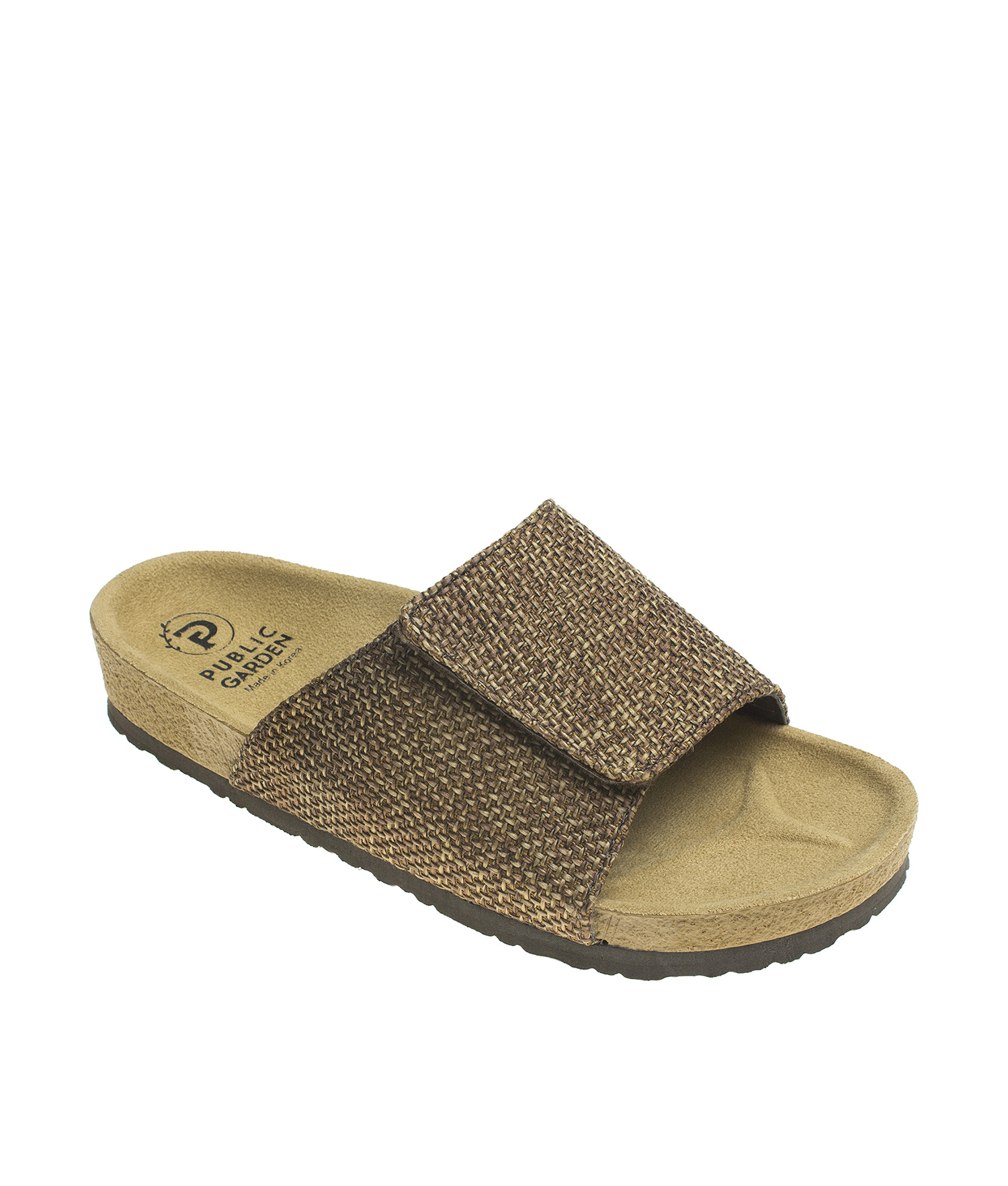 Hemp Textile Strap Slide Sandals