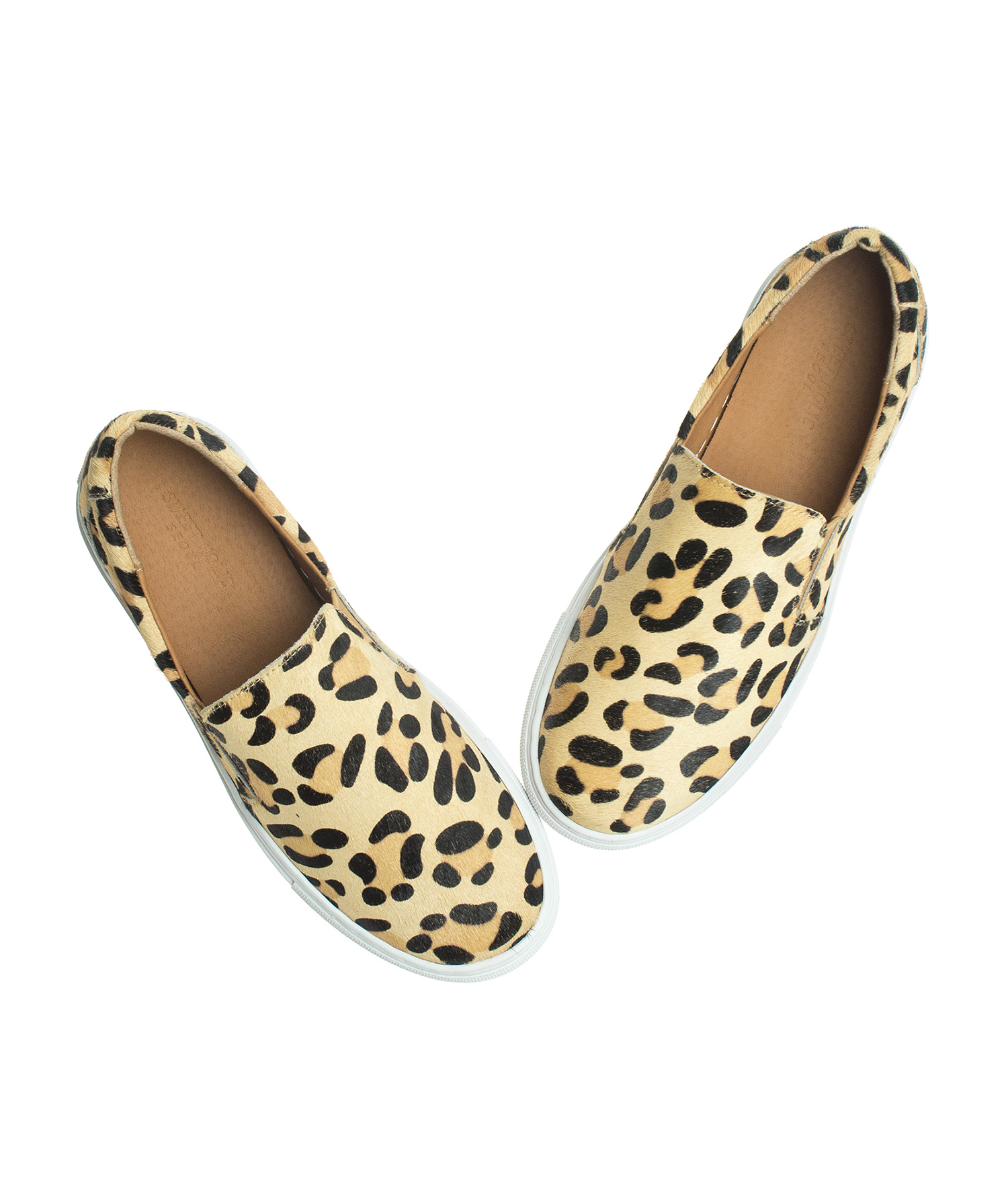 anna leopard slip on sneakers