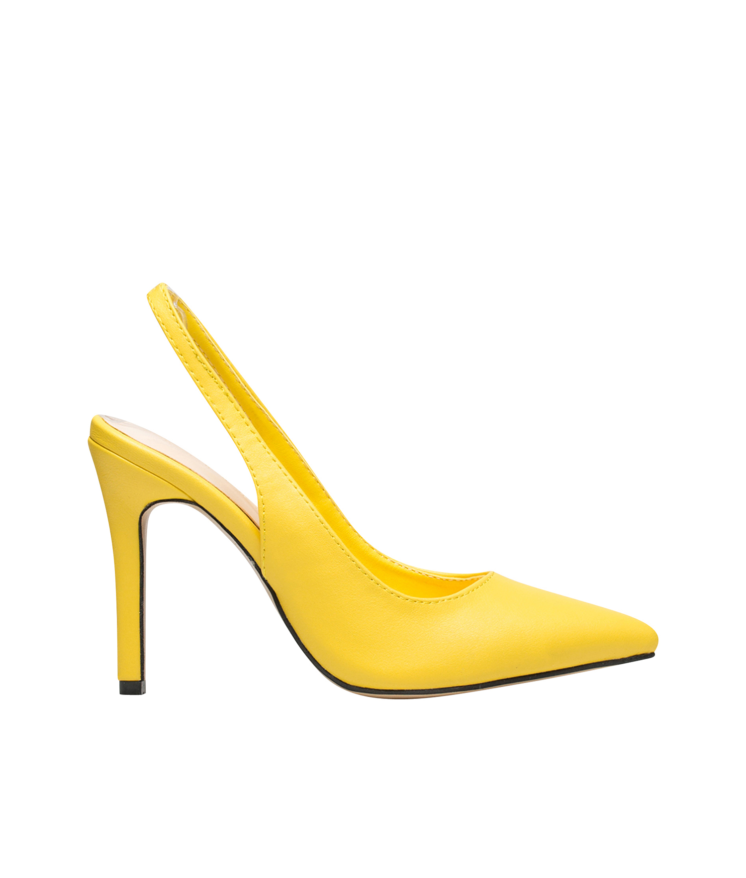 light yellow high heels