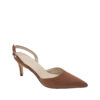 AnnaKastle Womens Pointy Closed Toe Slingback Pumps Suede Brown