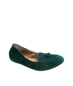 AnnaKastle Womens Suede Tassel Loafer Driving Shoes PineGreen