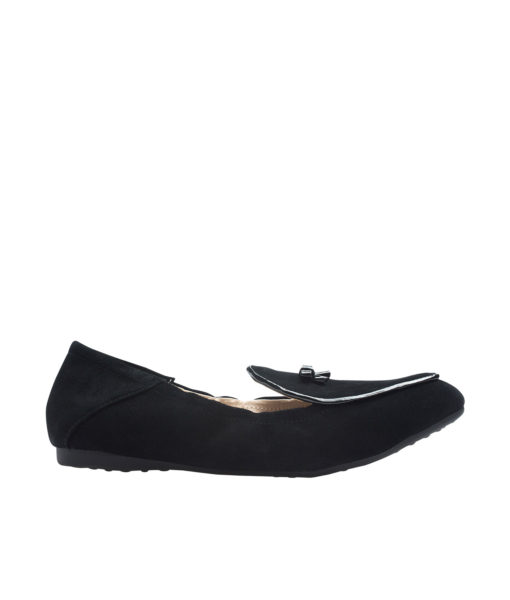 AnnaKastle Womens Contrast Piped Loafer Driving Shoes Black