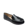 AnnaKastle Womens Patent Leather Penny Loafer Driving Shoes Black