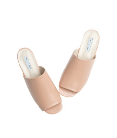 AnnaKastle Womens Low Heel Mule-Like Sandals Pink