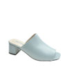 AnnaKastle Womens Mid Heel Mule-Like Sandals Light Blue