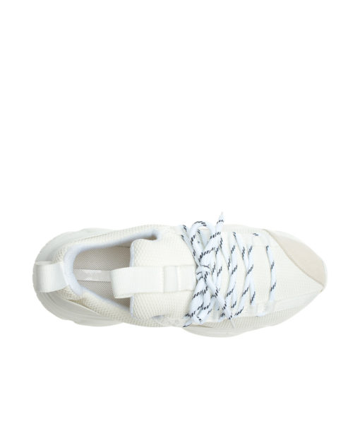 AnnaKastle Womens Sock-Like Mesh Sneakers White