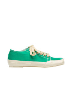 AnnaKastle Womens Tabi-Style Split Toe Canvas Sneakers Green