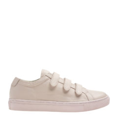 AnnaKastle Womens Cute Leather Touch Strap Sneakers Pink