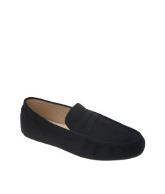 AnnaKastle Womens Classic Suede Penny Loafer Driving Shoes Black
