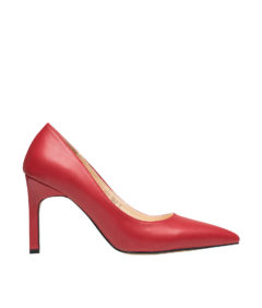 AnnaKastle Womens Classic Pointy Toe 90mm Heel Pumps Red