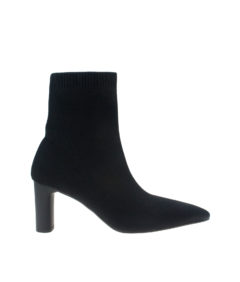 AnnaKastle Womens Pointy Toe Harringbone Knitted Sock Boots Black