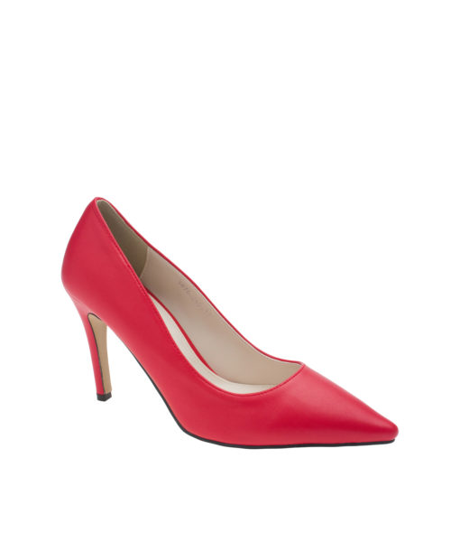 AnnaKastle Womens Pointy Toe 90mm High Heel Pumps Red