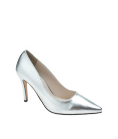 AnnaKastle Womens Pointy Toe 90mm High Heel Pumps Silver
