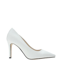 AnnaKastle Womens Pointy Toe 90mm High Heel Pumps White