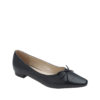 AnnaKastle Womens Classic Knotted Bow Ballet Flats Black