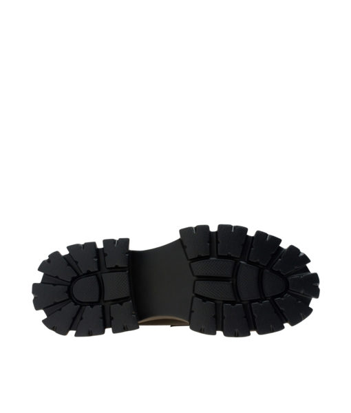 AnnaKastle Womens Black Chunky Platform Loafers