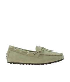 AnnaKastle Womens Vegan Suede Driving Moccasin Loafers PaleGreen